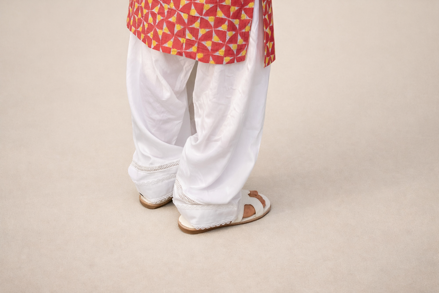 Farshi Salwar - White - Image 2