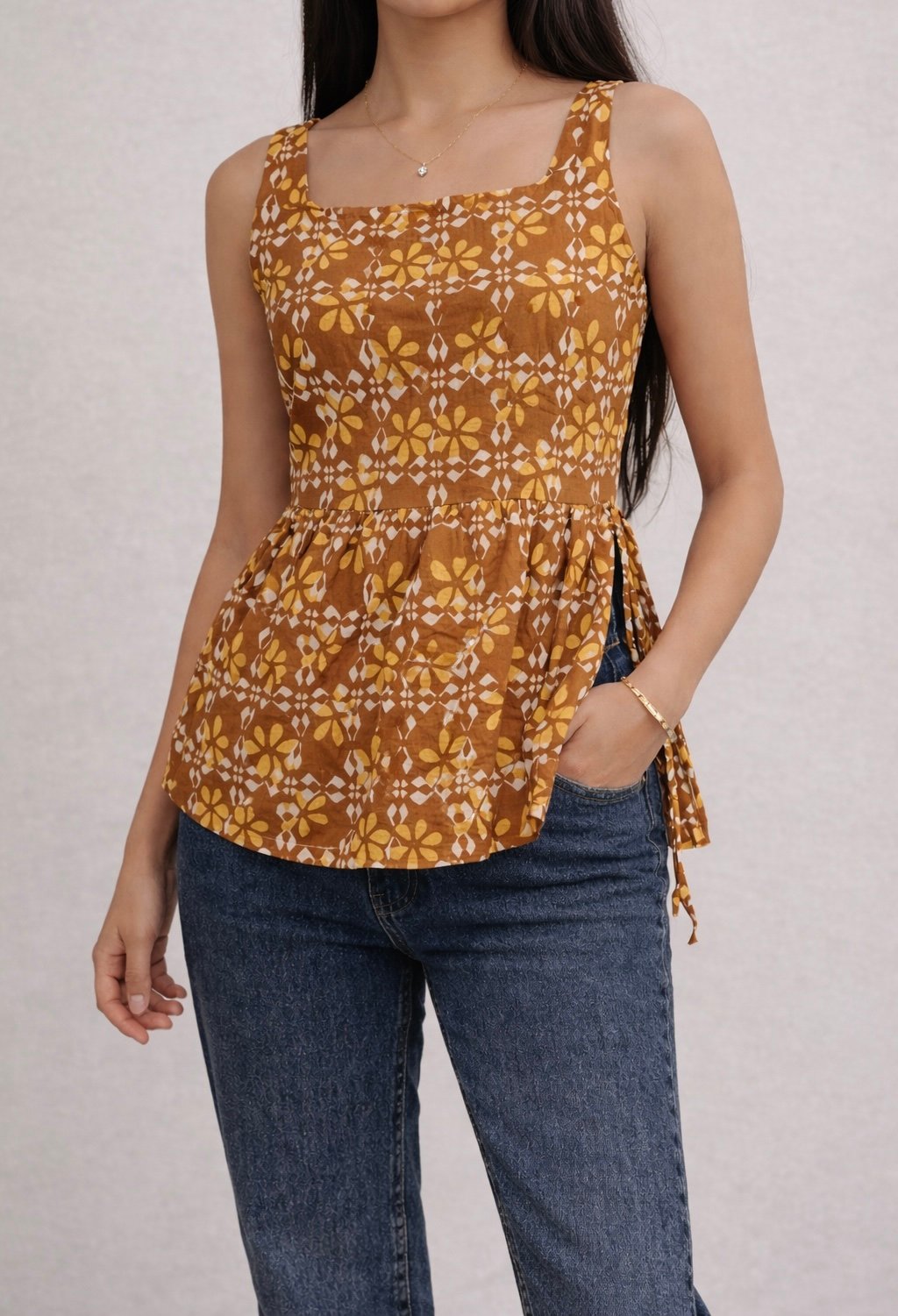Honey Dusk Peplum Top