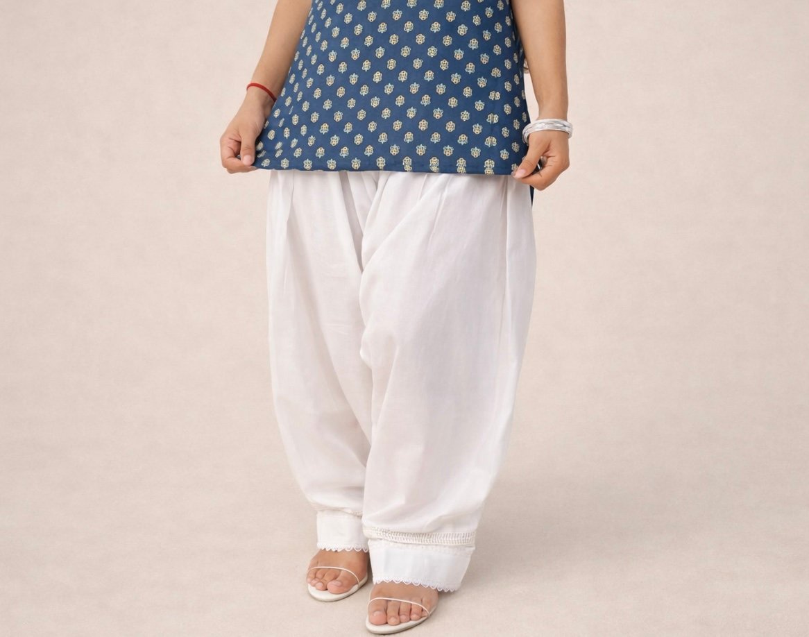 Farshi Salwar - White - Image 3